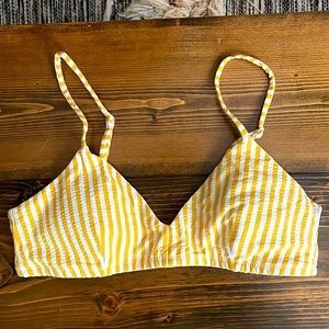 Seersucker Triangle Swim Top AB Cup
